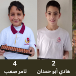 الطلاب الأربعة الفائزون في مسابقة  الـ Genius Map على صعيد لبنان